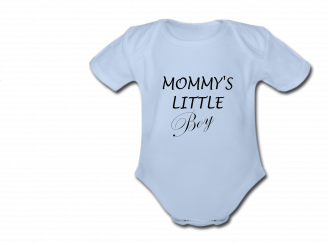 Babybody blau - Mommy's little Boy - Kurzarm 