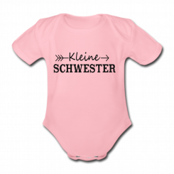 Babybody rosa - Kleine Schwester - Kurzarm 