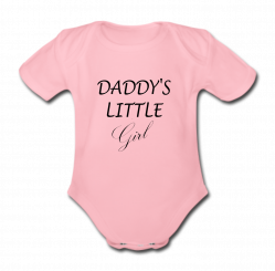 Babybody rosa - Daddy's little Girl - Kurzarm 