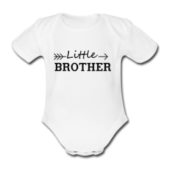 Babybody weiß - Little Brother - Kurzarm 