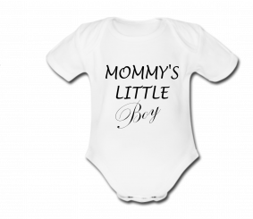 Babybody weiß - Mommy's little Boy - Kurzarm 