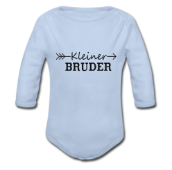 Babybody blau - Kleiner Bruder - Langarm 