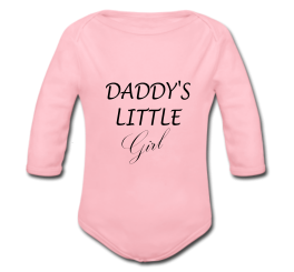 Babybody rosa - Daddy's little Girl - Langarm 