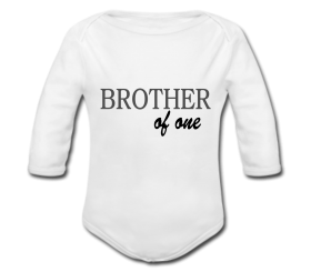 Babybody weiß - Brother of one - Langarm 
