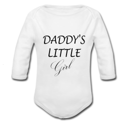 Babybody weiß - Daddy's little Girl - Langarm 