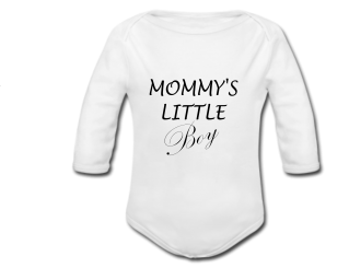 Babybody weiß - Mommy's little Boy - Langarm 