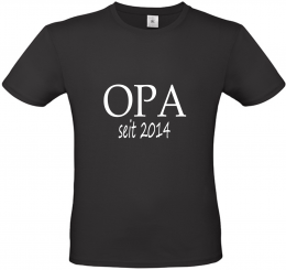 T-Shirt schwarz - OPA seit - weiße Schrift 