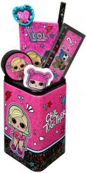 L.O.L. Surprise Köcher - Stiftehalter gefüllt mit viel Zubehör - 7 teilig 