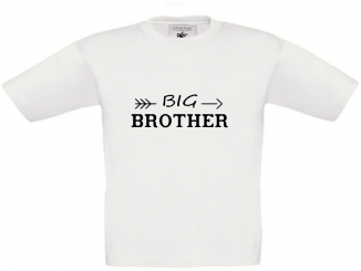 T-Shirt weiß - Big Brother - schwarze Schrift 