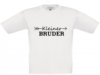 Kinder T-Shirt weiß - Kleiner Bruder - schwarze Schrift 