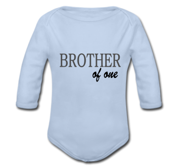 Babybody blau - Brother of one - Langarm 