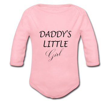 Babybody rosa - Daddy's little Girl - Langarm 