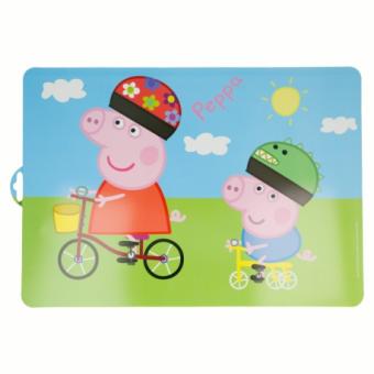 Peppa Pig - Tischunterlage mit Peppa und Schorsch Wutz 