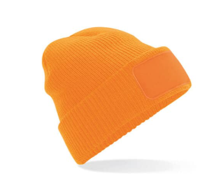 Wintermütze - neon-orange | Druck neon-orange | Druck